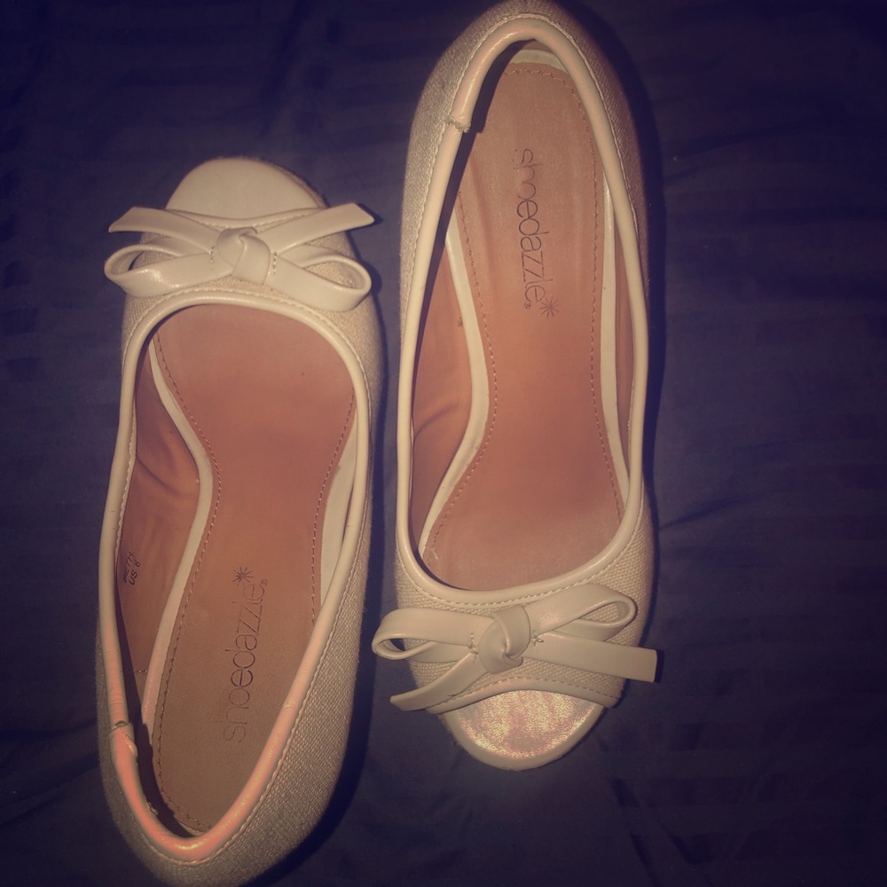 Wedge Style Cream color Shoe Dazzle